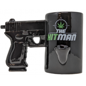 High Point Ceramic The Hitman Gun Mug Hand Pipe - [PM027]